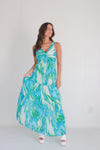 Coastal Queen Printed Maxi Dress