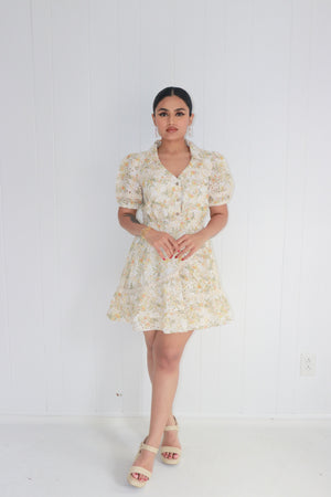 Garland Eyelet Mini Dress