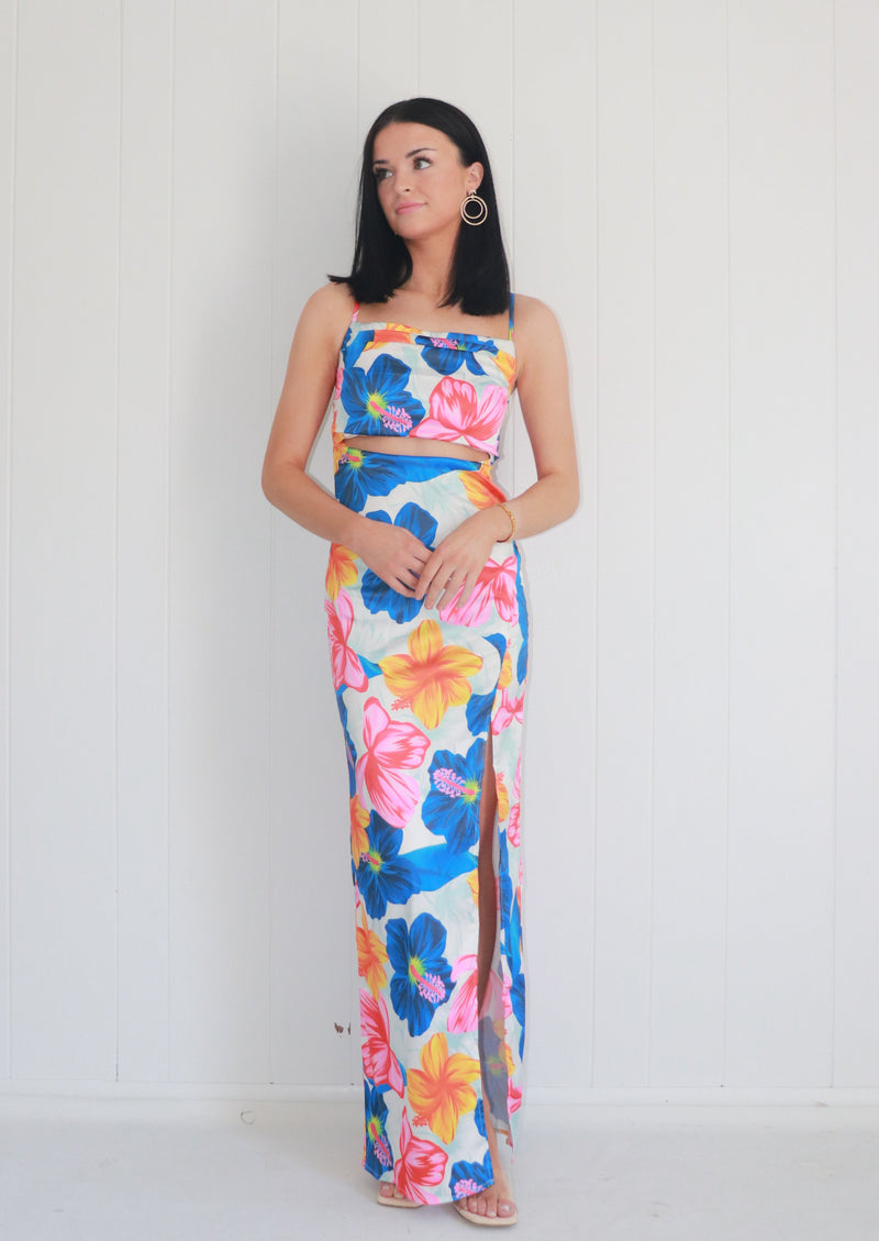 Event Ready Satin Maxi Dress