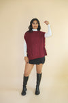 Harvest Cable Knit Sweater Vest