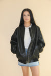 Weekend Leather Bomber Jacket