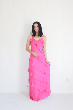 Gardenia Ruffle Maxi Dress