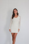 Leah Crochet Mini Dress