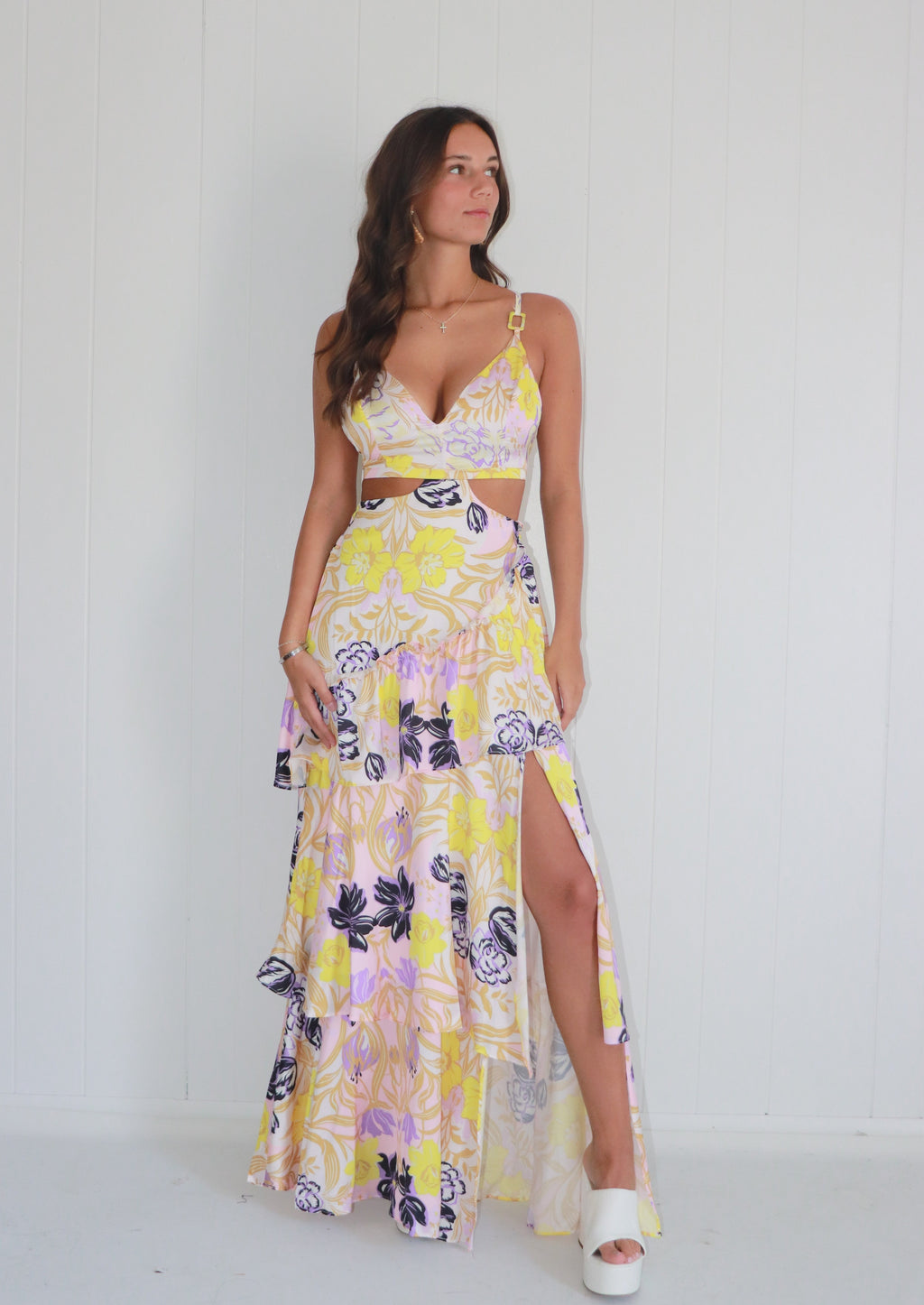 More To Come Cut-out Maxi Dress