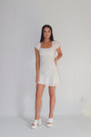 Sweet Angel Puff Sleeve Dress White